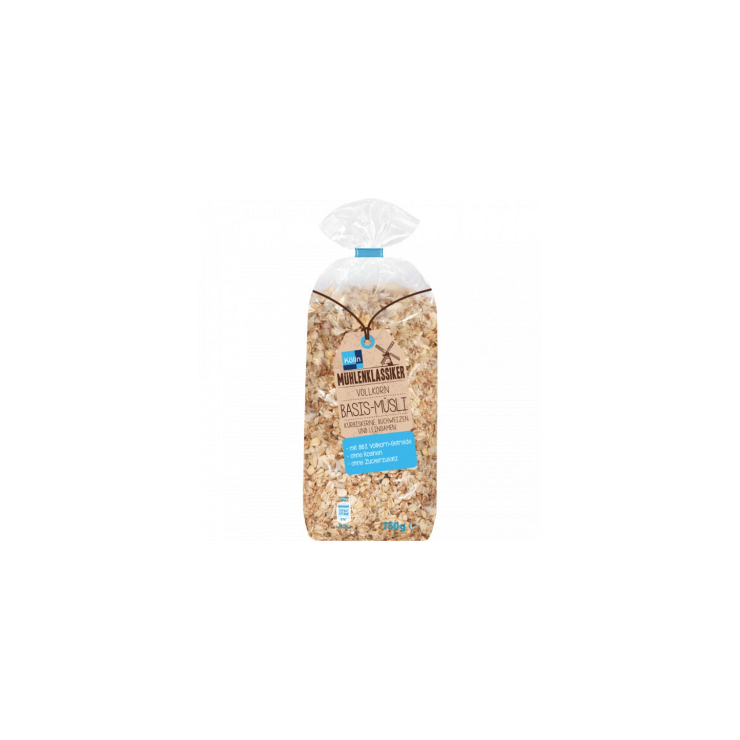 Mühlenklassiker Vollkorn Basis-Müsli 750g