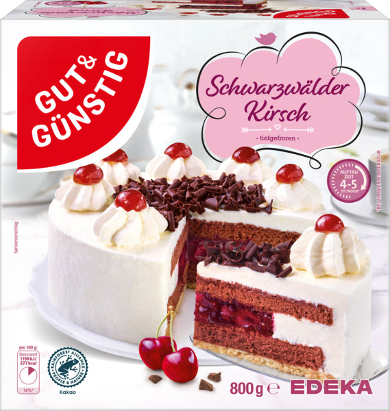 GUT&GÜNSTIG Schwarzwälder Kirsch Torte 800g