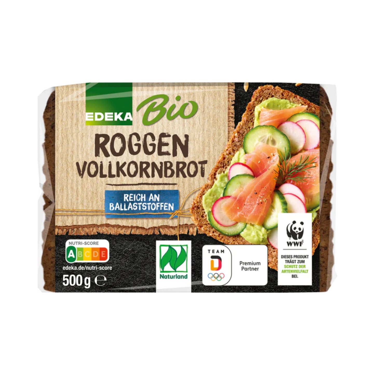 Bio EDEKA Roggenvollkornbrot 500g