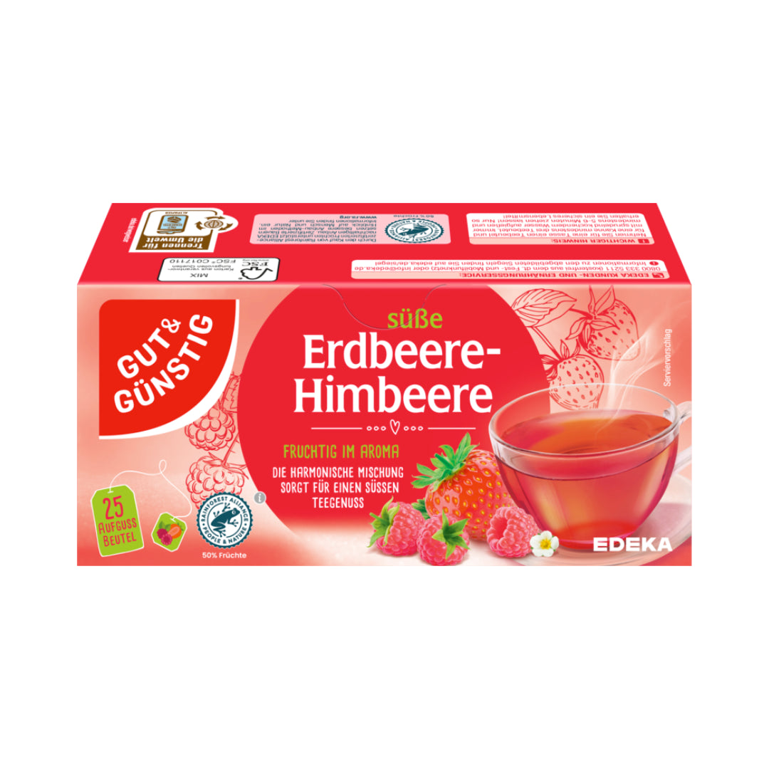 GUT&GÜNSTIG Erdbeere Himbeere Tee 25ST 75g