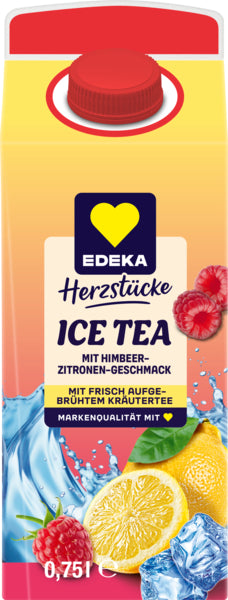 EDEKA Herzstücke Premium Eistee Zitrone-Himbeere 0,75l