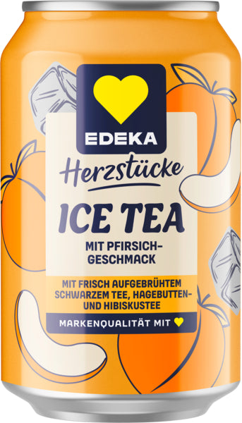 EDEKA Herzstücke Premium Eistee Pfirsich 0,33l DPG