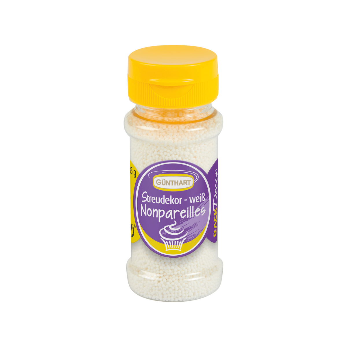Günthart Streudekor Zucker-Nonpareilles weiß 85g