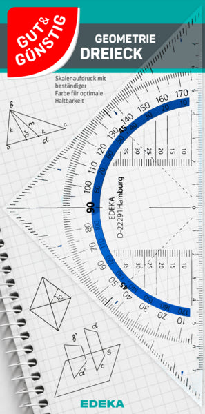 GUT&GÜNSTIG Geodreieck 16cm