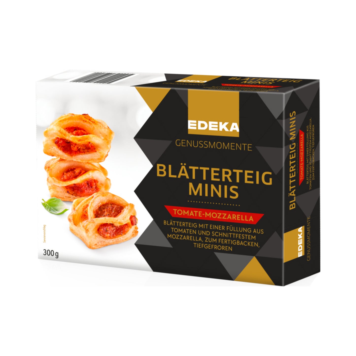 EDEKA Genussmomente Blätterteigminis Tomate&Mozzarella 300g