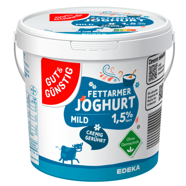 GUT&GÜNSTIG Naturjoghurt 1,5% 1kg VLOG