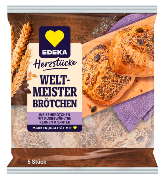 EDEKA Herzstücke Weltmeisterbrötchen 5ST 400g