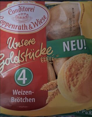 Coppenrath&Wiese Unsere Goldstücke Weizen-Brötchen 4ST 200g