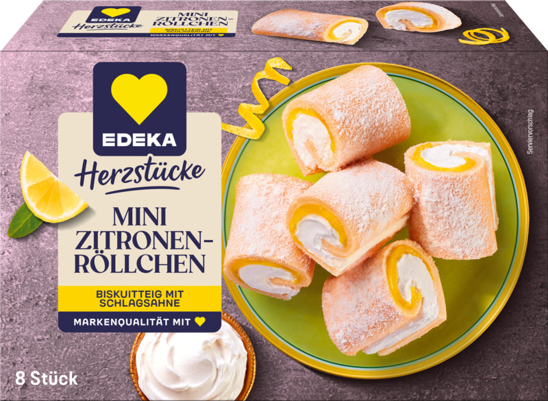 EDEKA Herzstücke Mini Zitronenröllchen 250g
