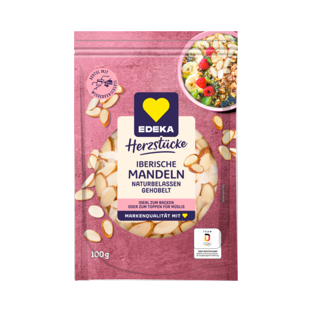 EDEKA Herzstücke Iberische Mandeln naturell gehobelt 100g