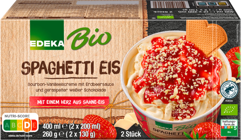 Bio EDEKA Spaghetti Eis 2x200ml
