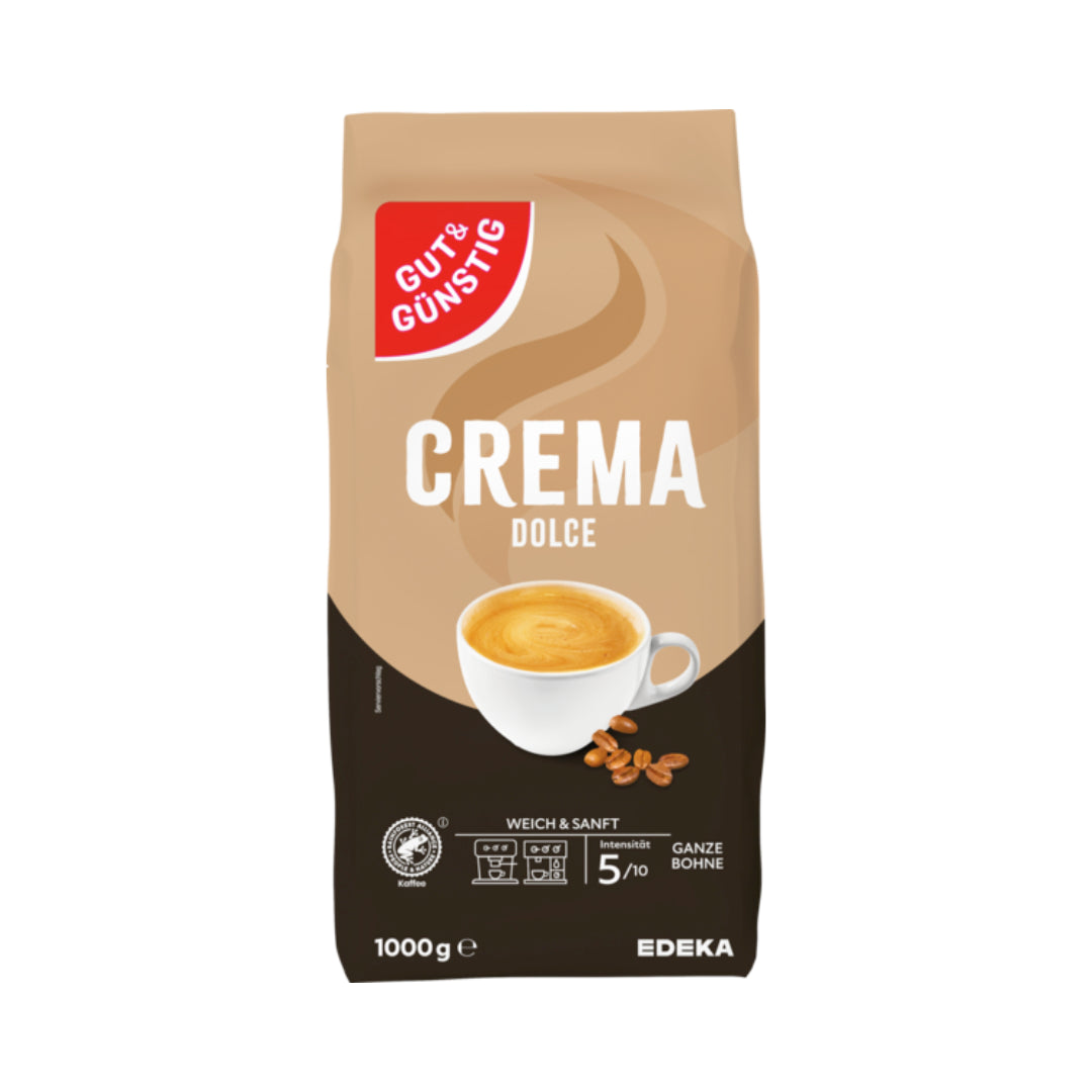 GUT&GÜNSTIG Crema Dolce ganze Bohnen 1000g