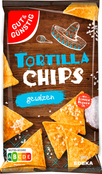 GUT&GÜNSTIG Tortillachips Salz 300g