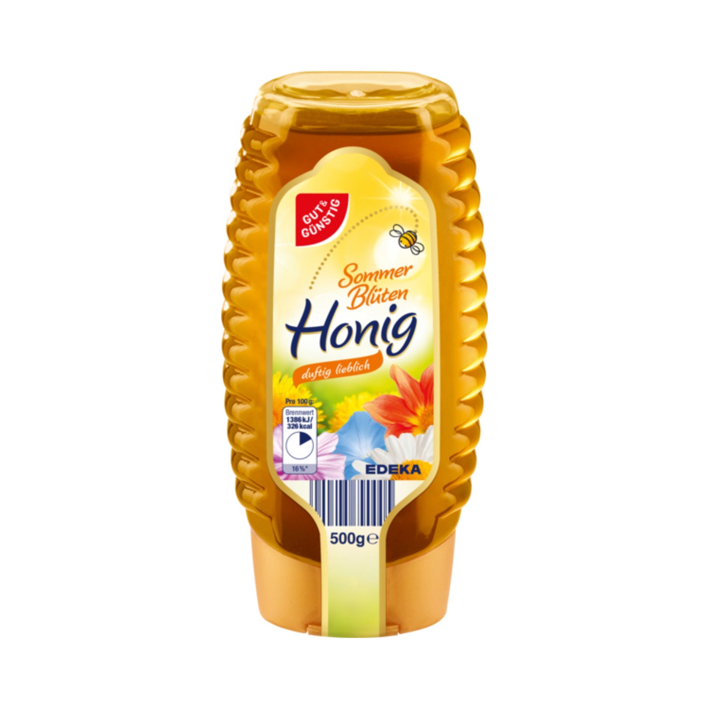 GUT&GÜNSTIG Sommerblütenhonig flüssig Spenderflasche 500g