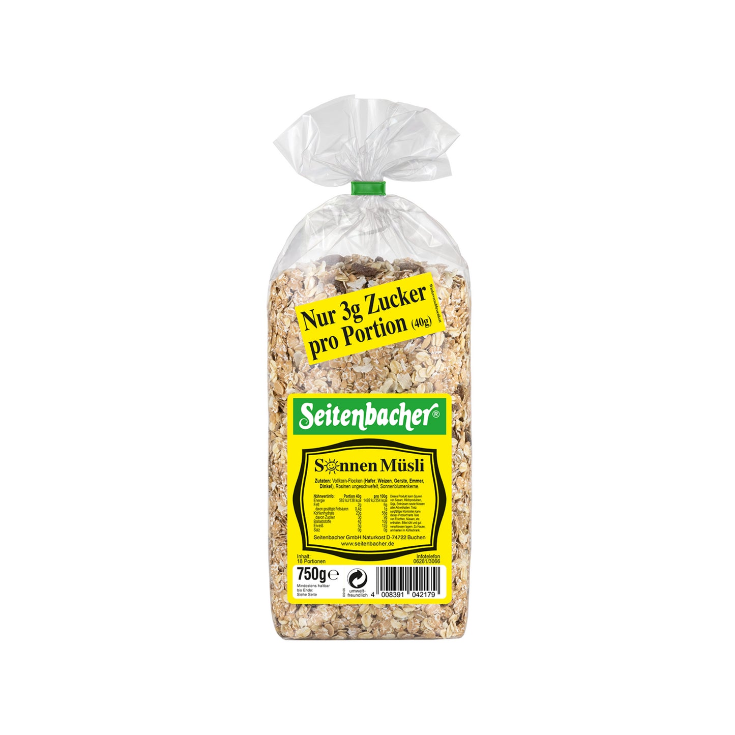 Seitenbacher Sonnen Müsli 750g