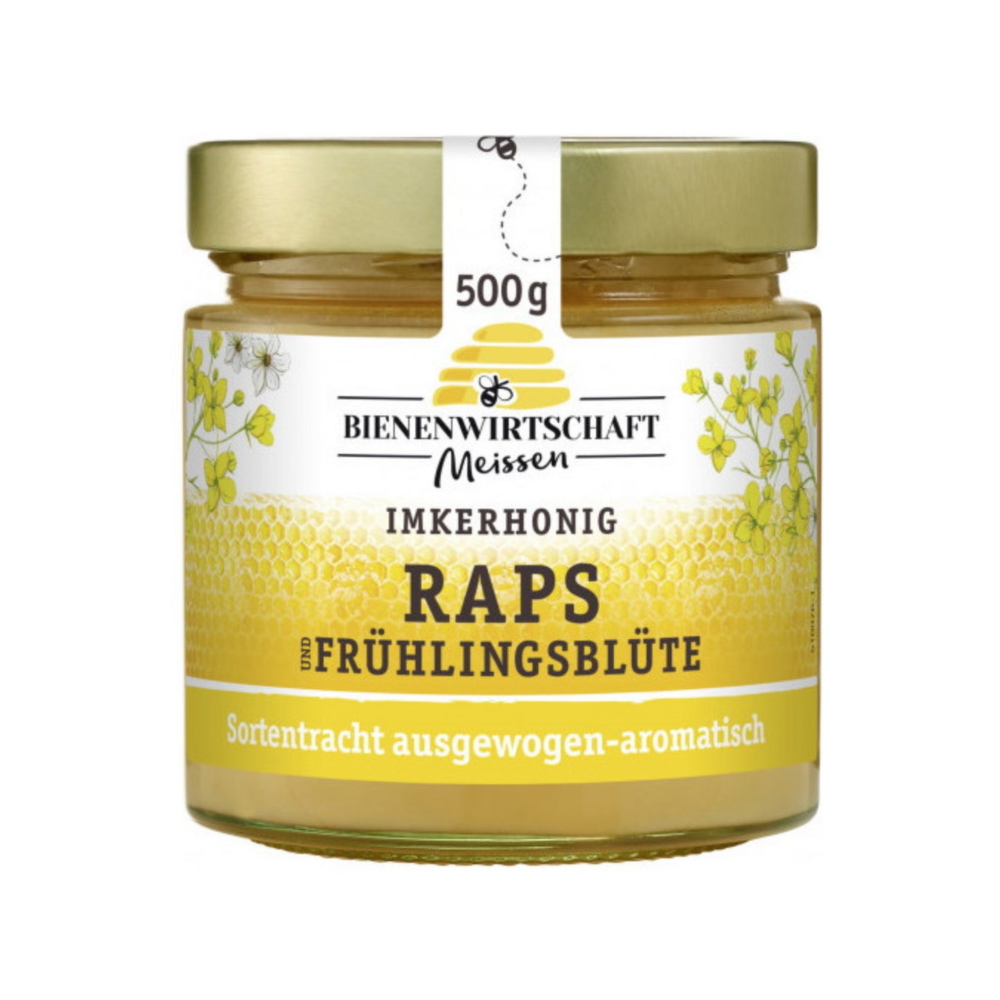 Bienenwirtschaft Honig Raps und Frühlingsblüte 500g