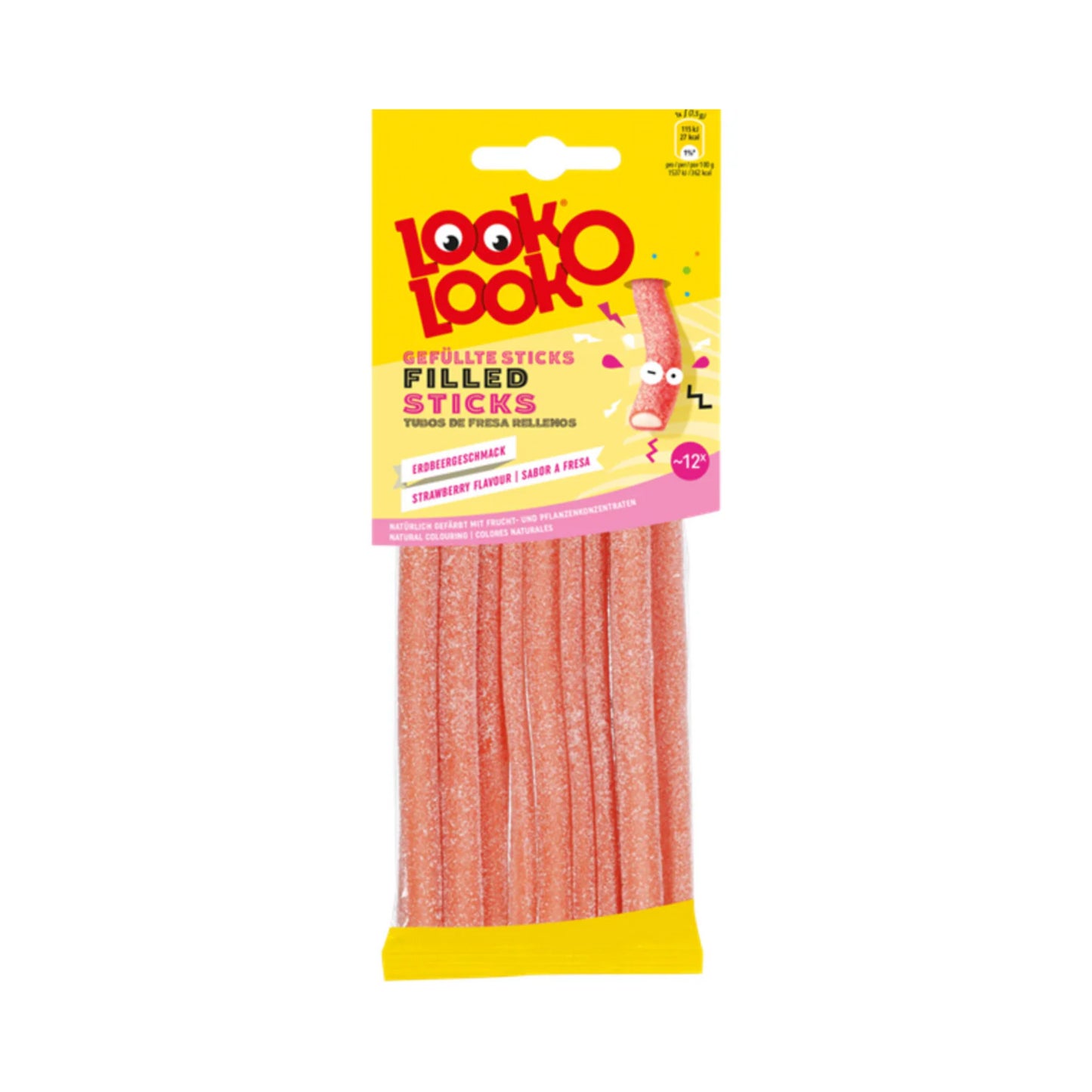 Look-O-Look Erdbeersticks gefüllt 90g