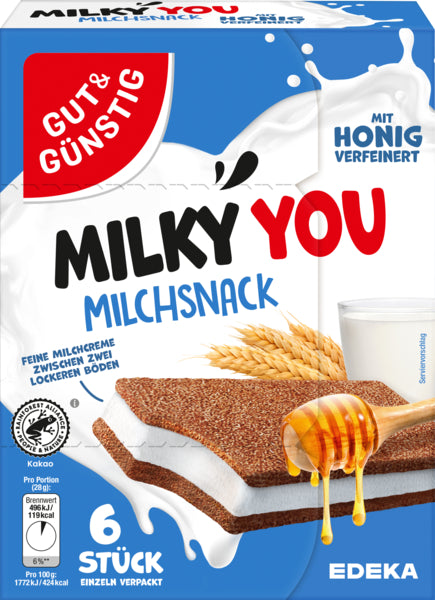 GUT&GÜNSTIG Milchsnack 6x28g
