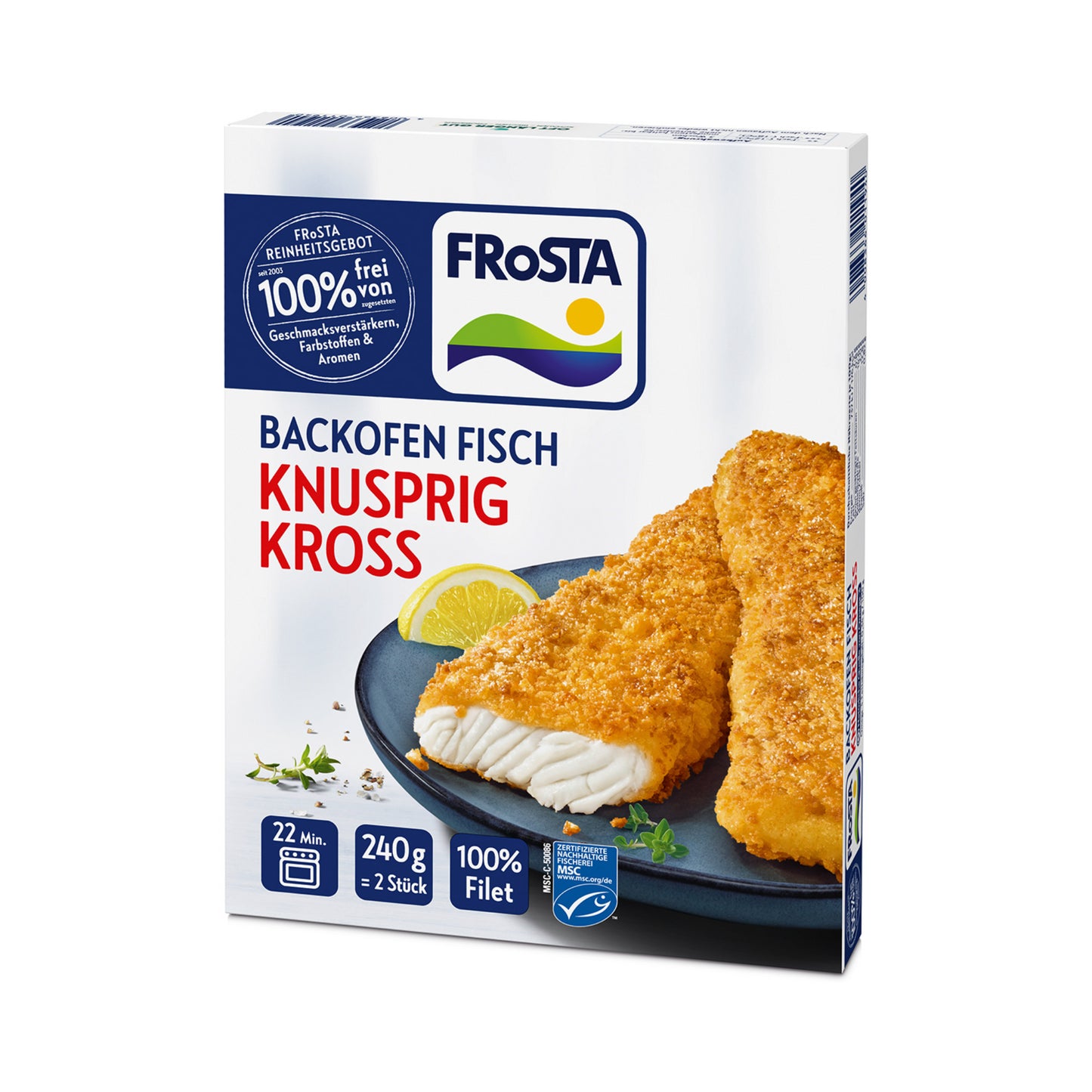 MSC Frosta Backofen Fisch Knusprig Kross 240g