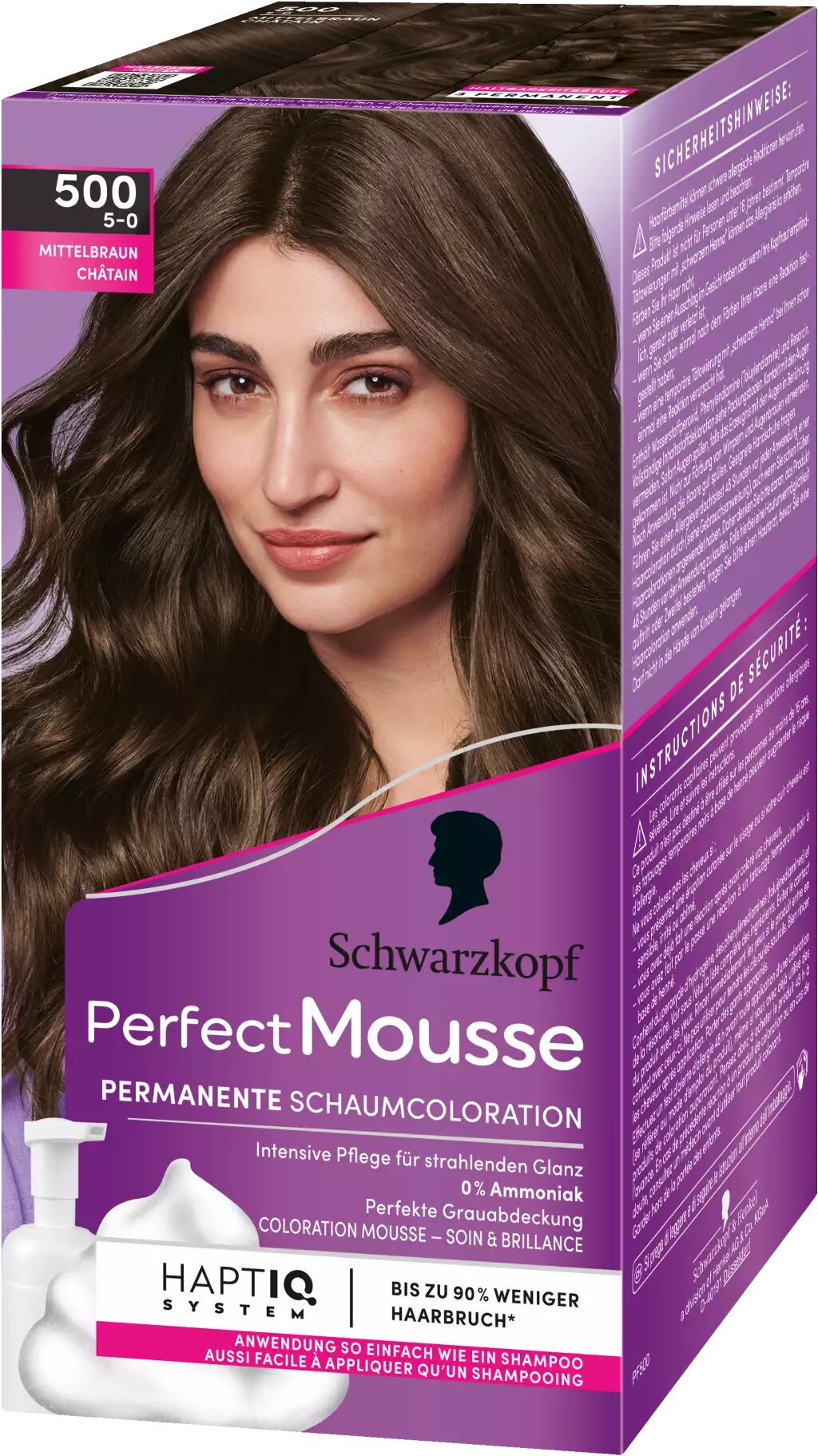 Perfect Mousse Permanente Schaumcoloration 500/5-0 mittelbraun