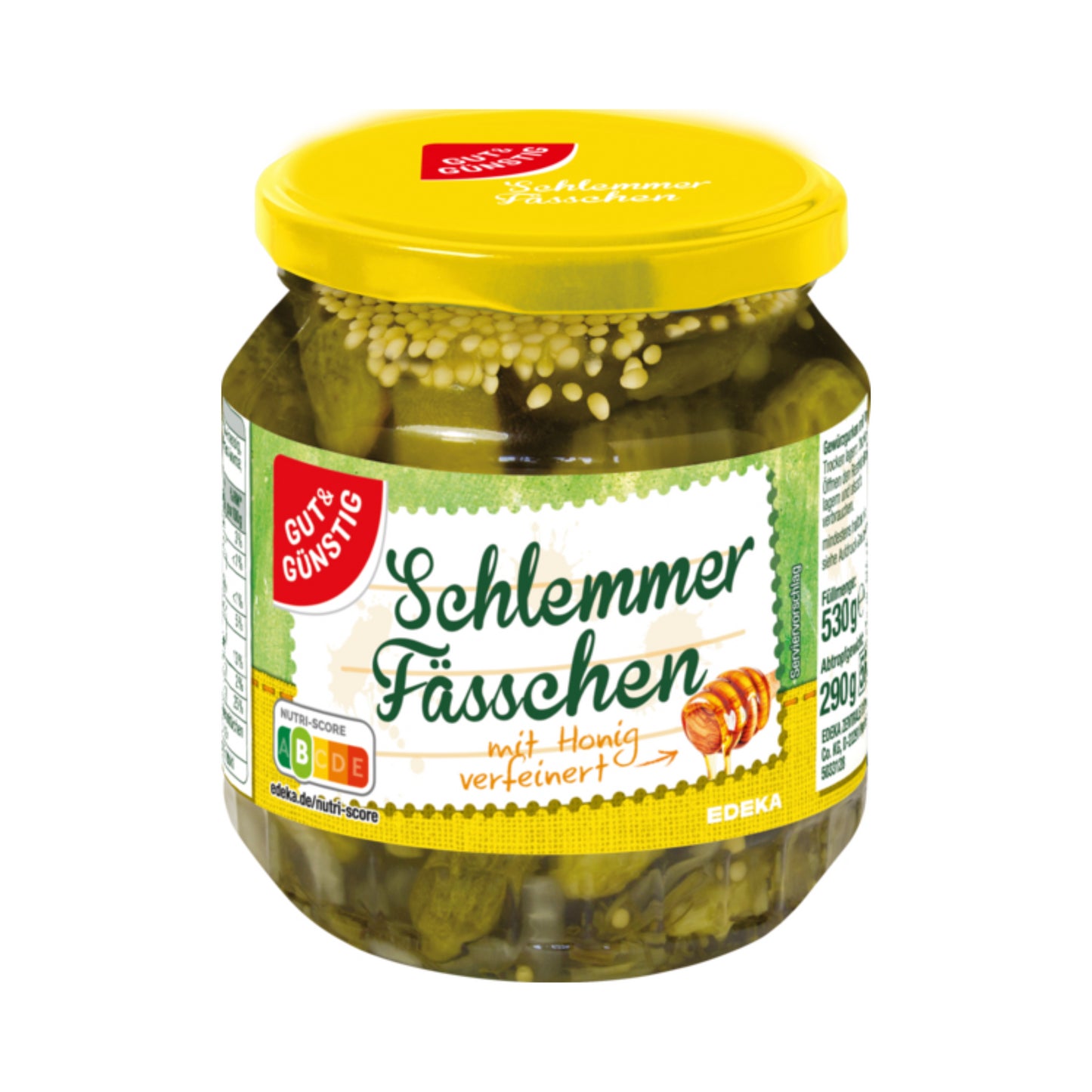 GUT&GÜNSTIG Schlemmerfässchen mit Honig 530g