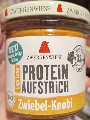 Bio Zwergenwiese Lupi Love Protein-Aufstrich Zwiebel-Knoblauch vegan glutenfrei 135g