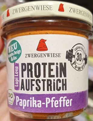 Bio Zwergenwiese Lupi Love Protein-Aufstrich Paprika-Pfeffer vegan glutenfrei 135g