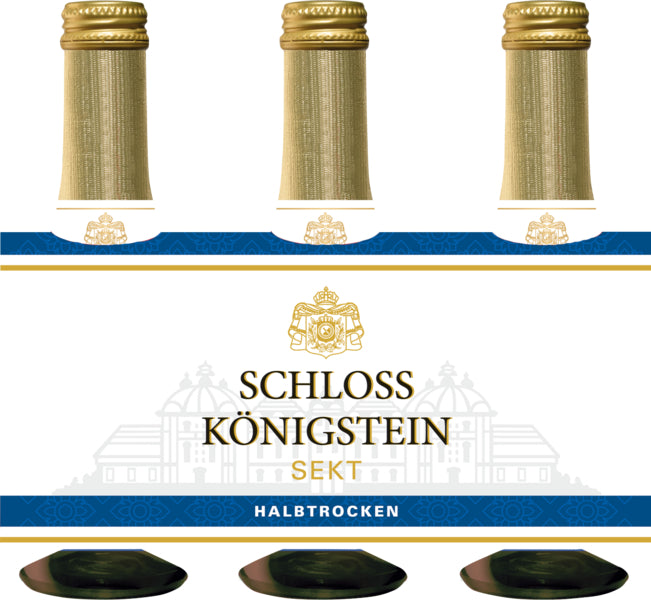 Schloss Königstein weiß halbtrocken 3x0,20l