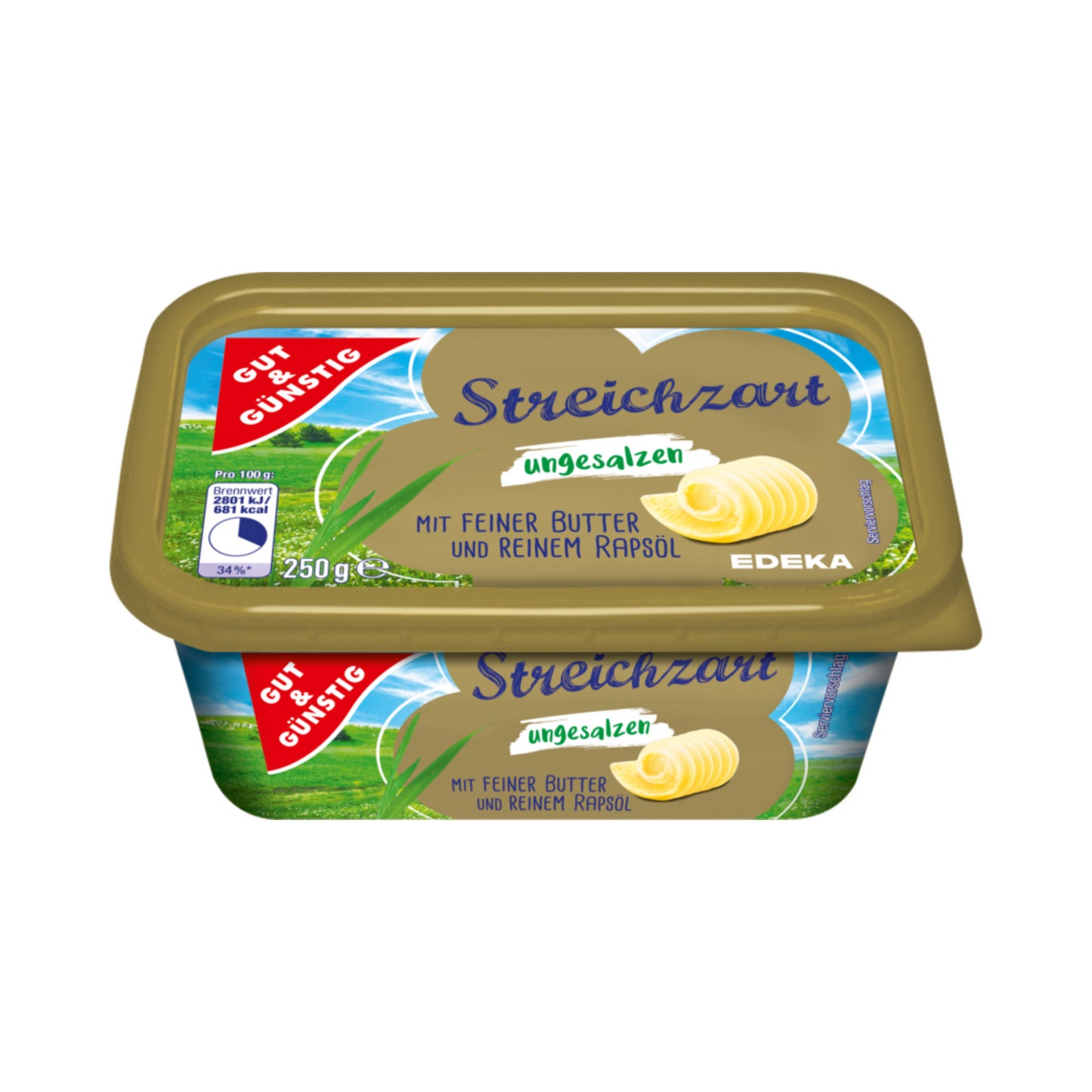 GUT&GÜNSTIG Mischstreichfett ungesalzen 250g