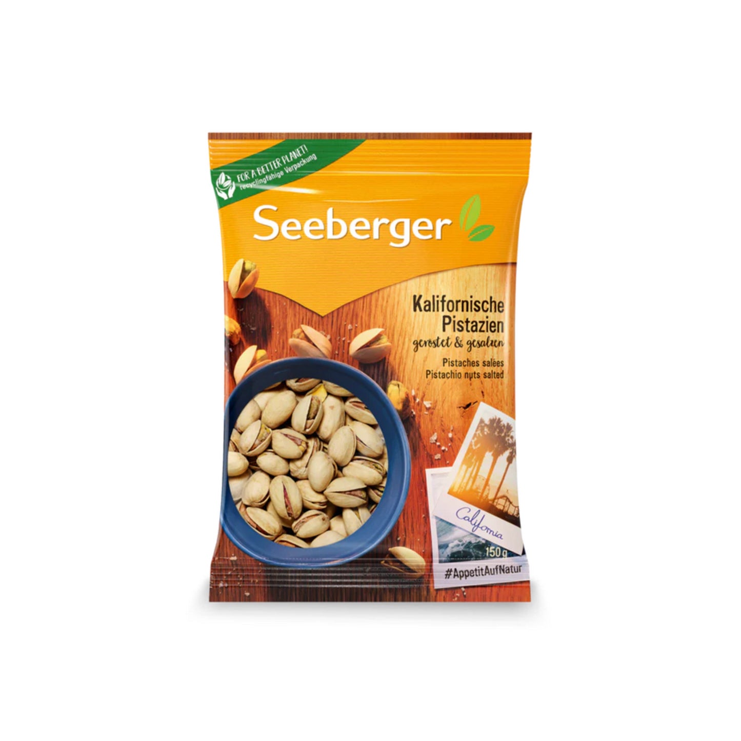 Seeberger Kalifornische Pistazien geröstet gesalzen 375g