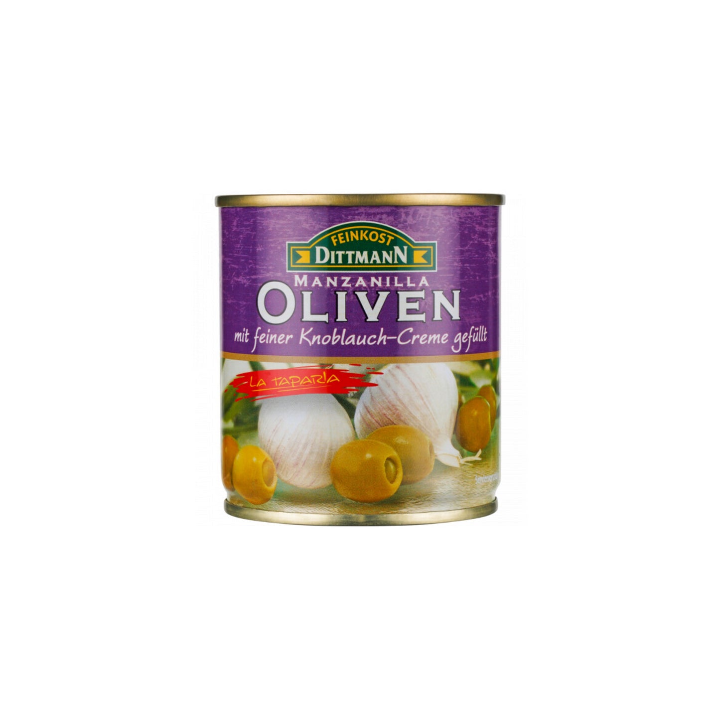 Feinkost Dittmann Manzanilla Oliven mit Knoblauchcreme 200g