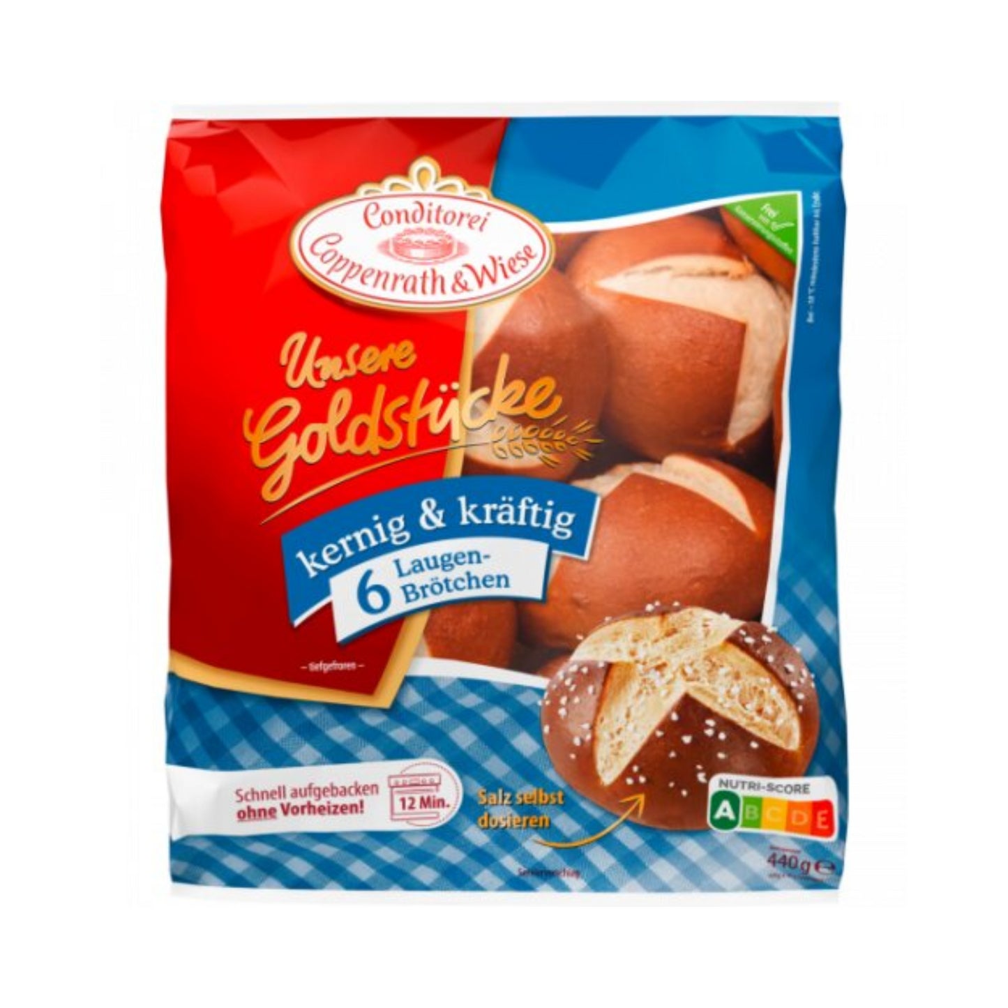 Coppenrath&Wiese Laugenbrötchen 6ST 440g