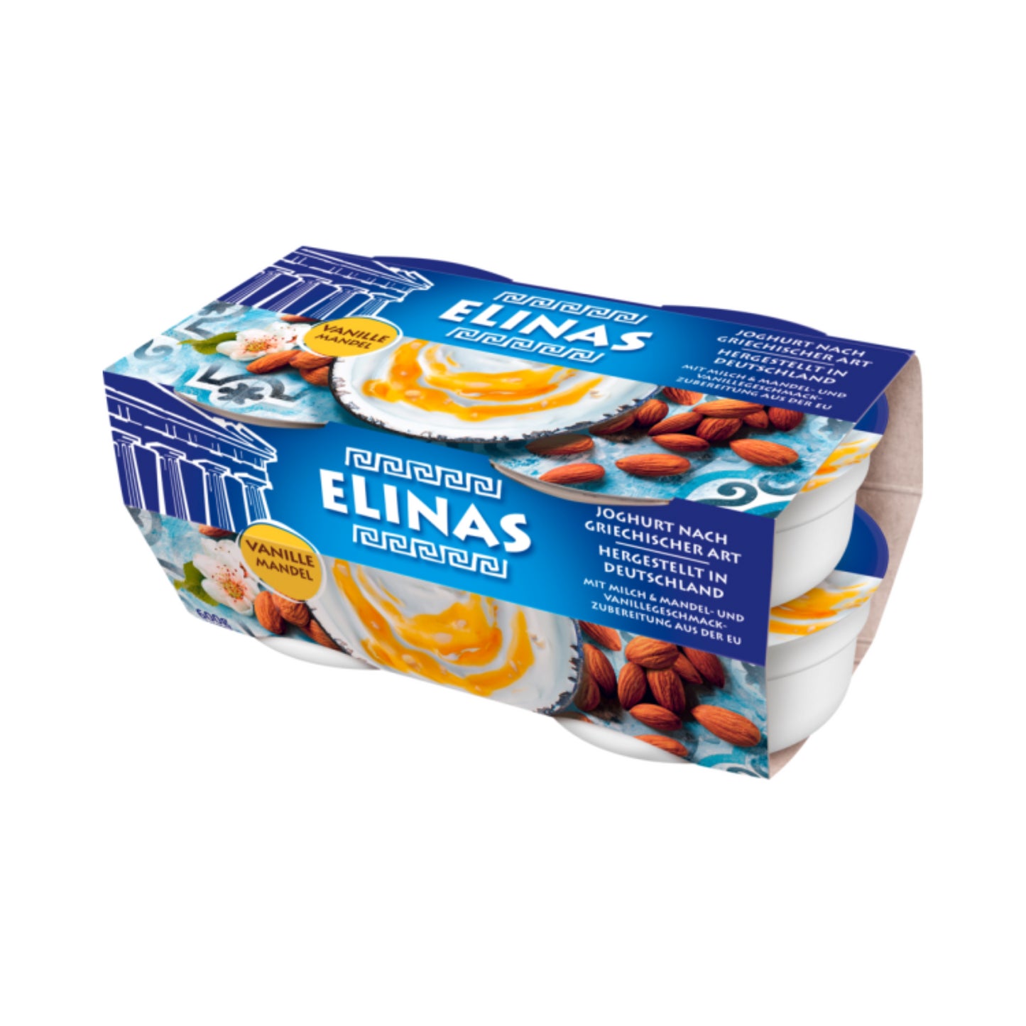 Elinas Griechischer Joghurt Vanille Mandel 9,4% 4x150g