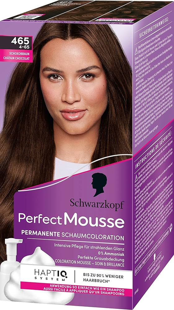 Perfect Mousse Permanente Schaumcoloration 465/4-65 schokobraun