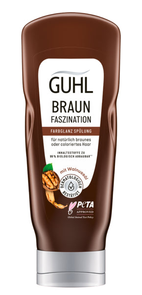Guhl Farbglanz Spülung Braun Faszination für natürliches oder coloriertes Braun 200ml