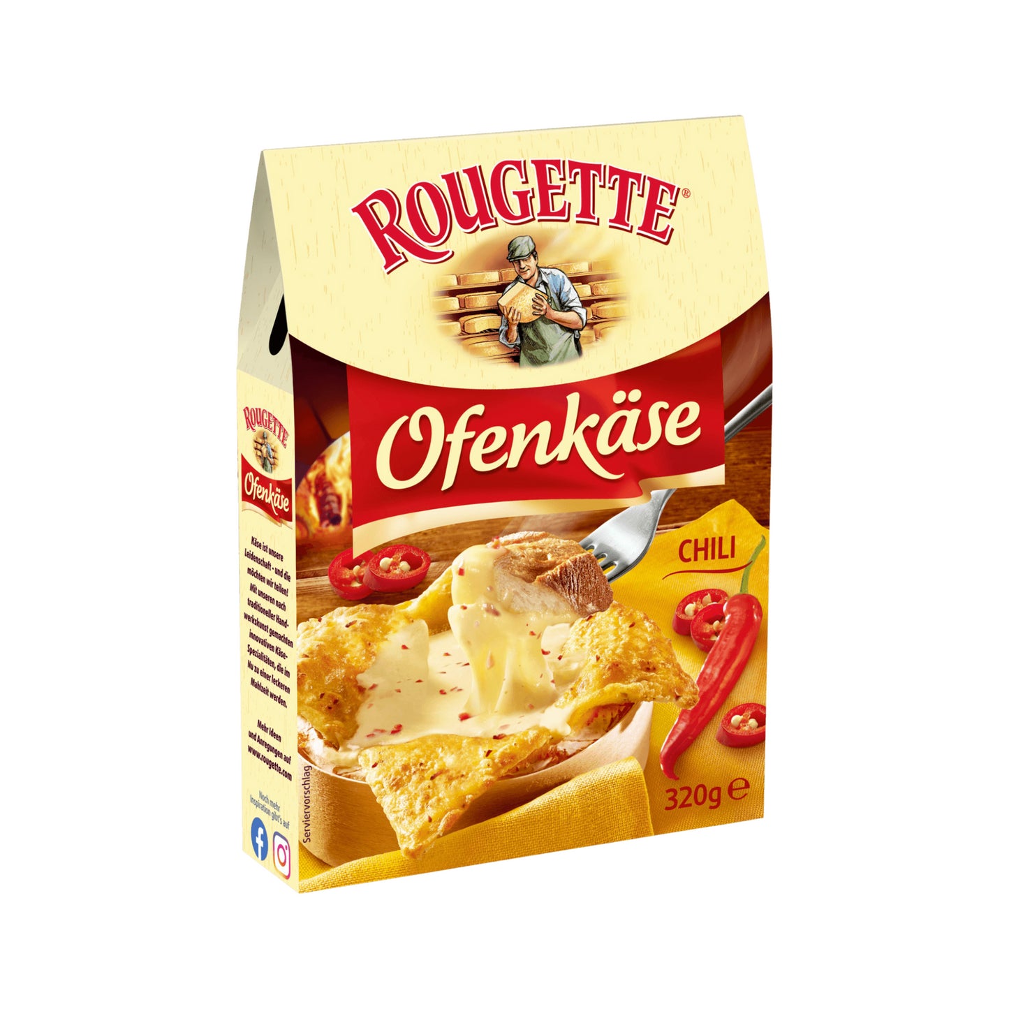 Rougette Ofenkäse Chili 58% Rahmstufe 320g