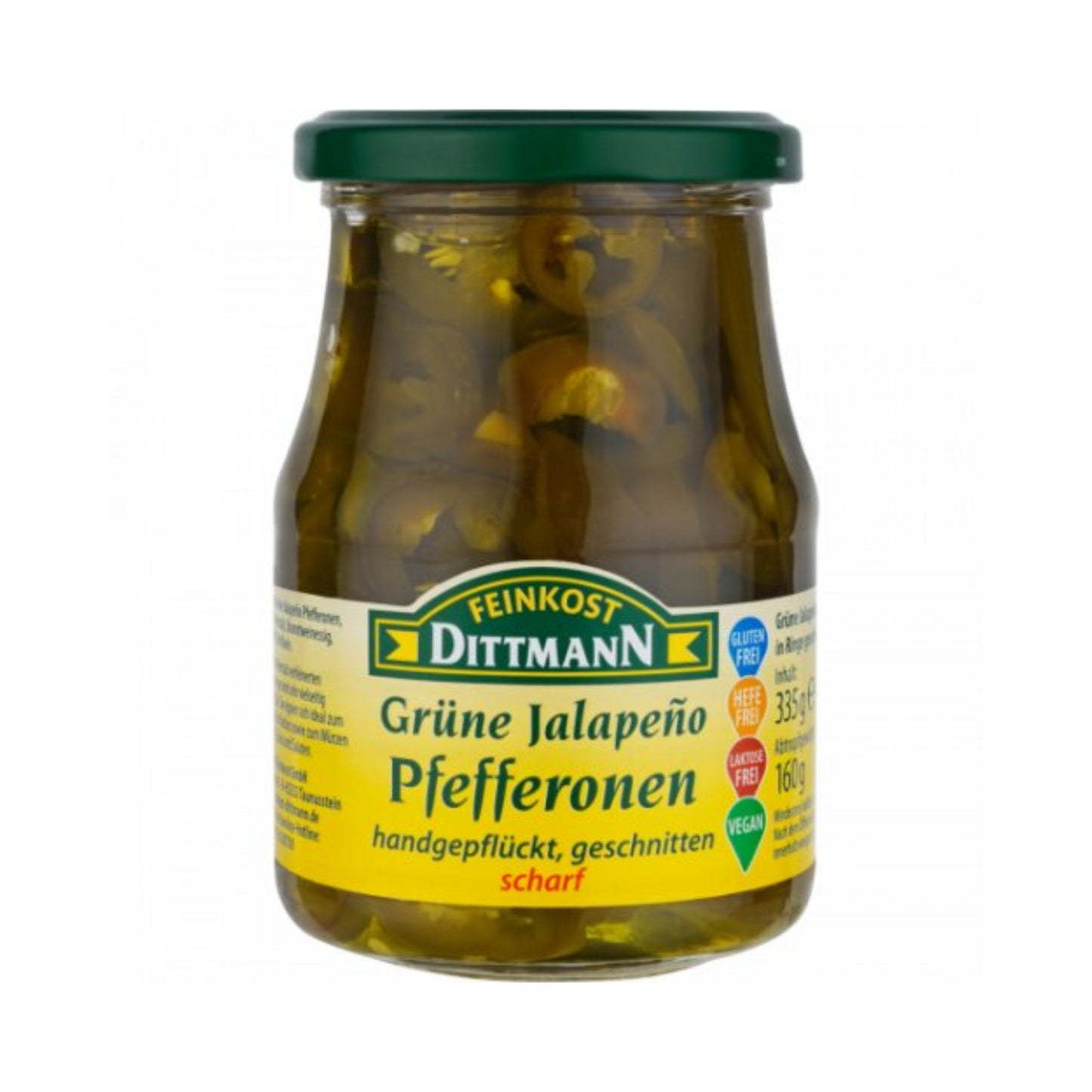Feinkost Dittmann Jalapeno Ringe grün 335g