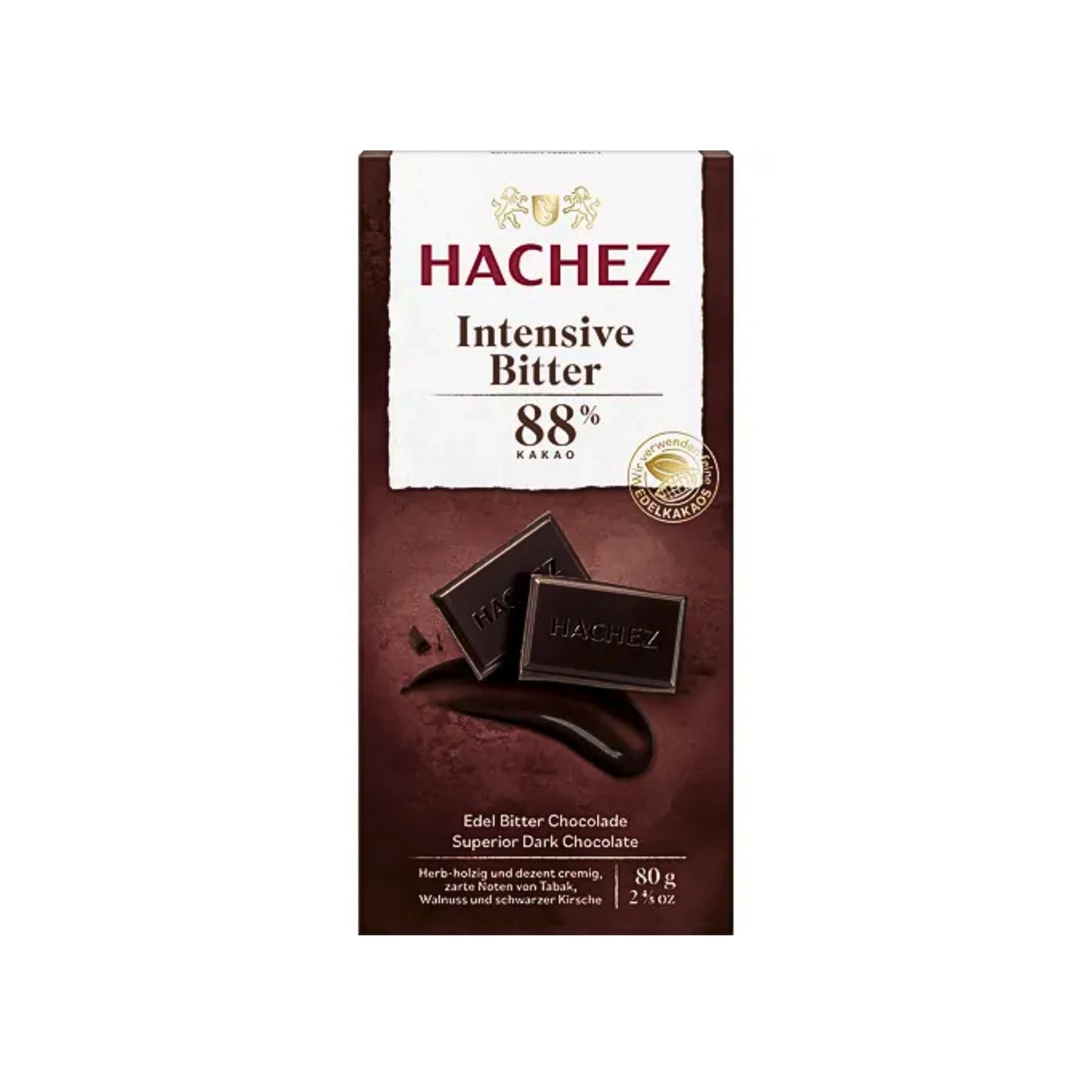 Hachez Tafel Intensive Bitter 88% 80g