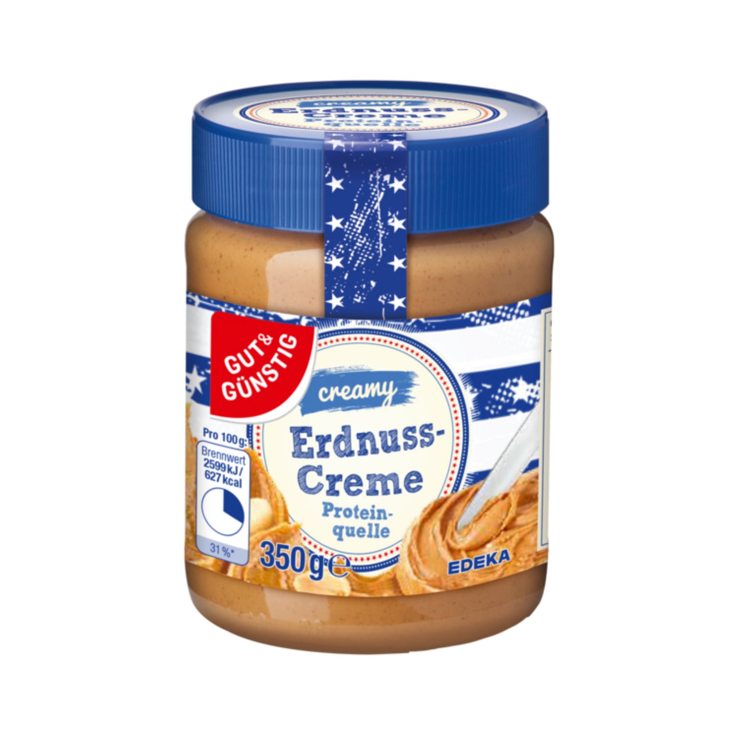 GUT&GÜNSTIG Erdnusscreme Creamy 350g