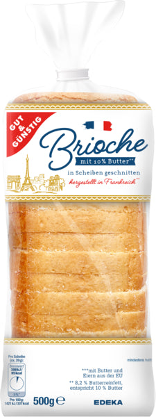 GUT&GÜNSTIG Brioche geschnitten 500g