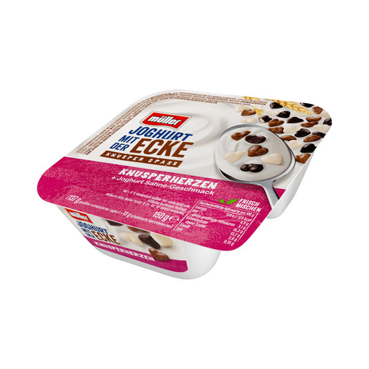Müller Joghurt mit der Ecke Knusperherzen 150g