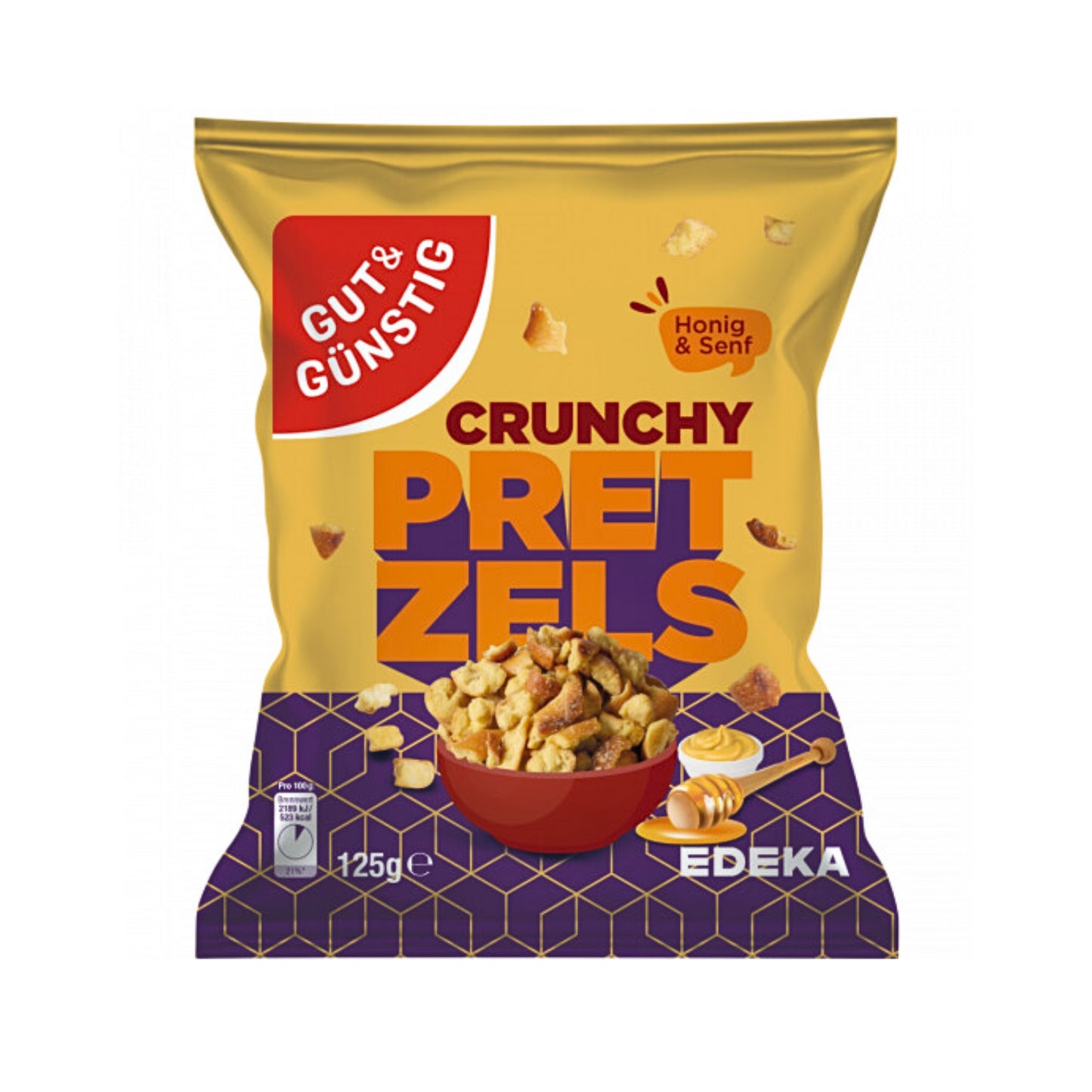 GUT&GÜNSTIG Crunchy Pretzel Honig Senf 125g