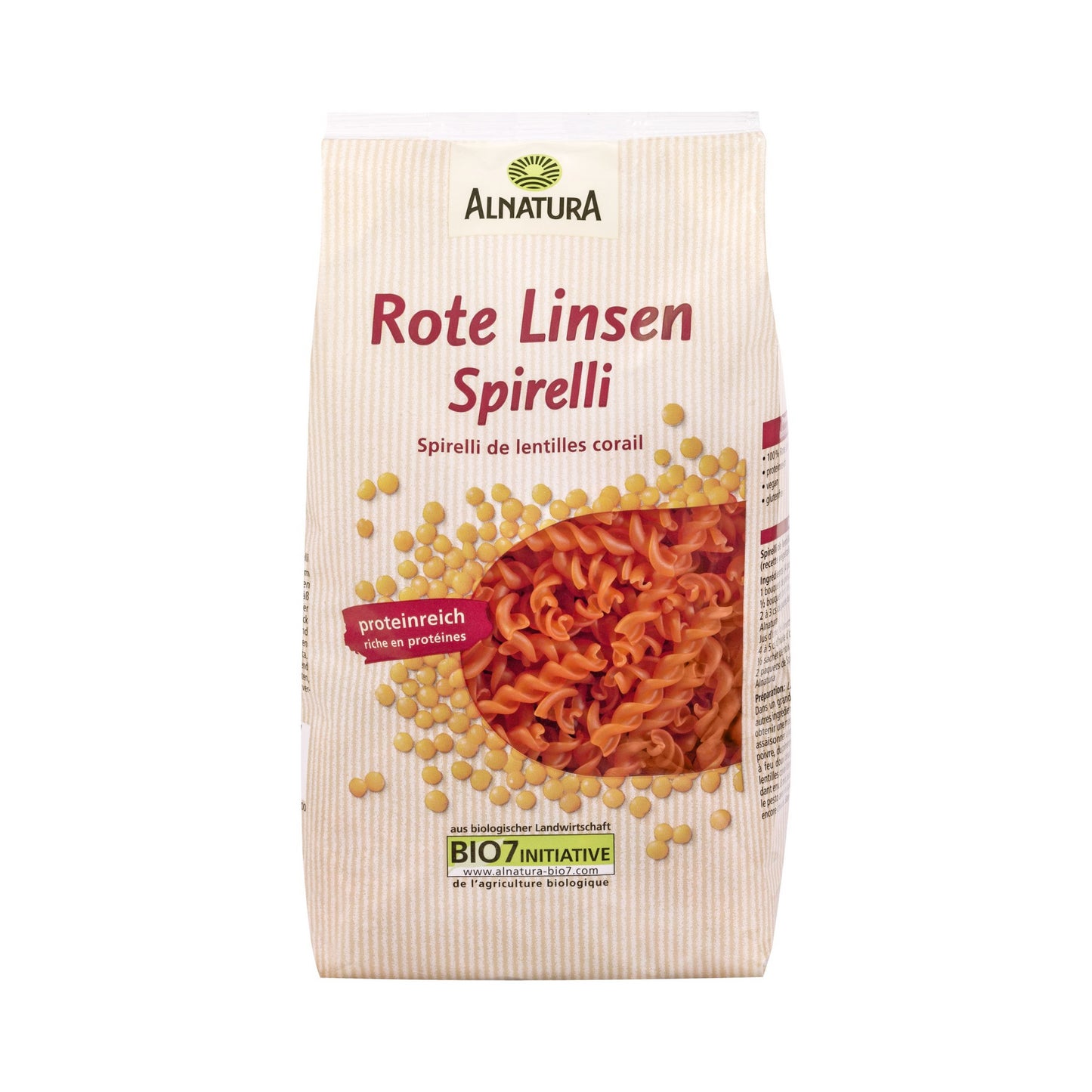 Bio Alnatura Rote Linsen-Spirelli 250g