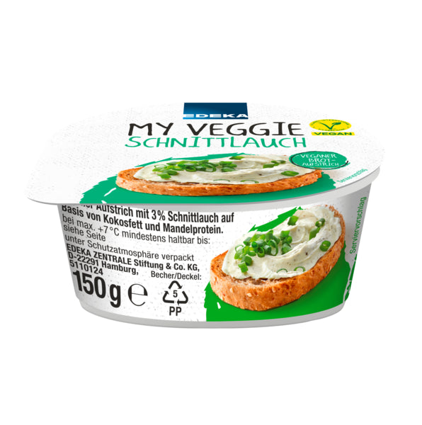 EDEKA My Veggie Veganer Brotaufstrich Schnittlauch 150g