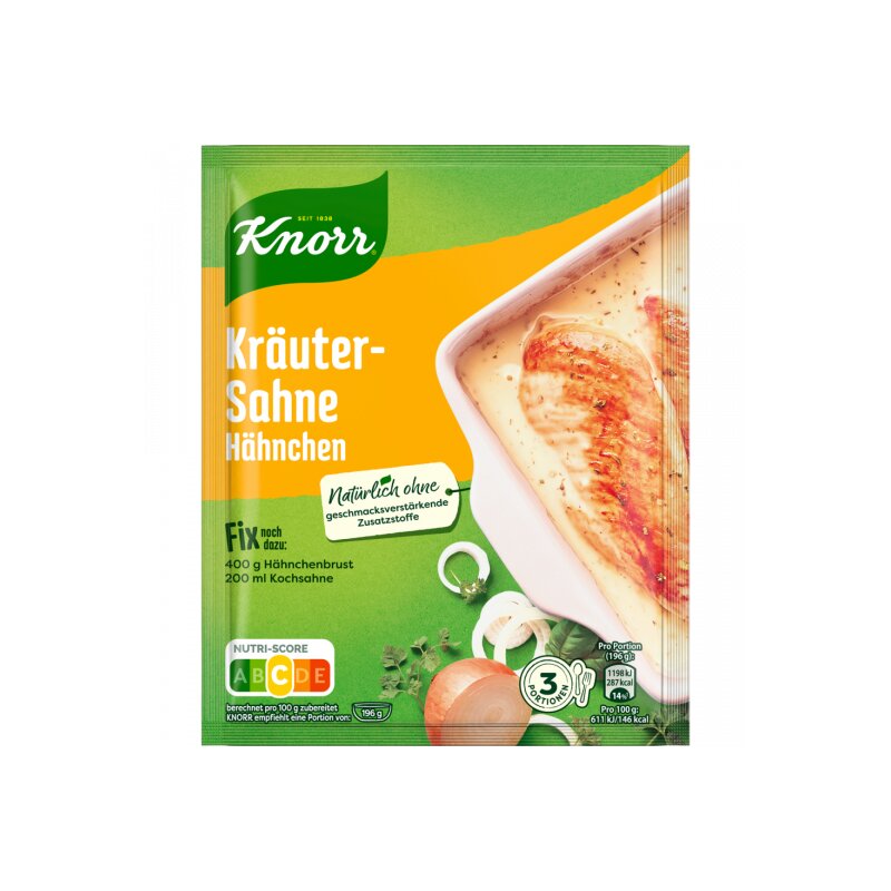 Knorr Fix Kräuter Sahne Hähnchen 28g