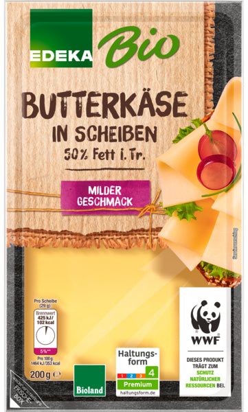 Bio EDEKA Butterkäse 50% in Scheiben 200g