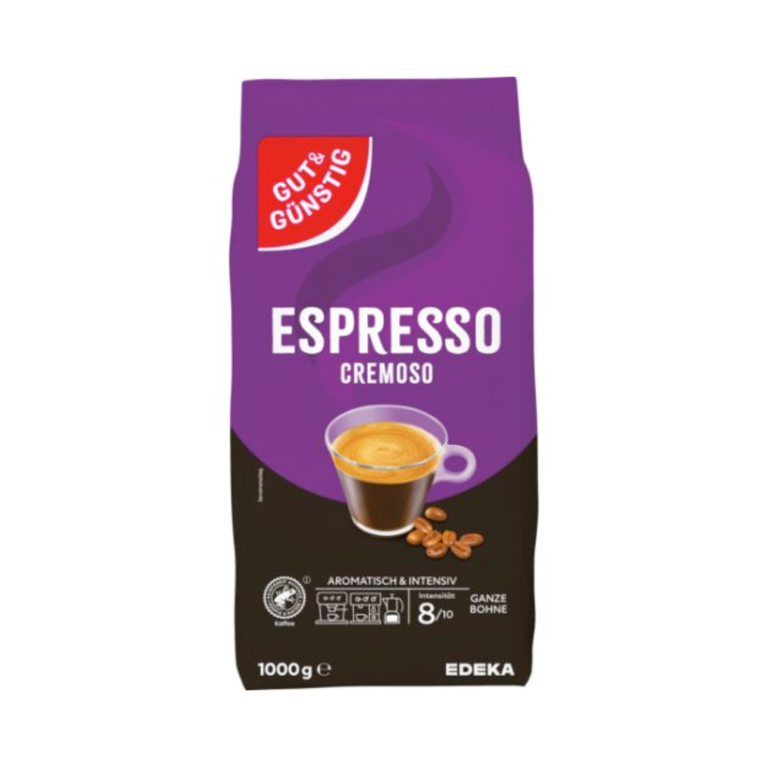 GUT&GÜNSTIG Espresso ganze Bohnen 1000g