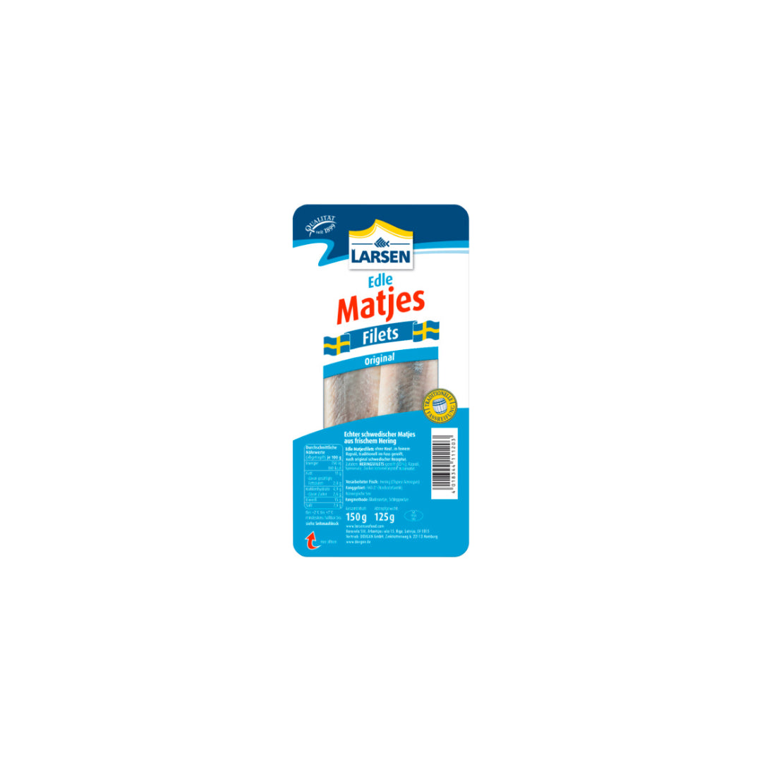 Larsen Edle Matjesfilets ohne Haut 150g