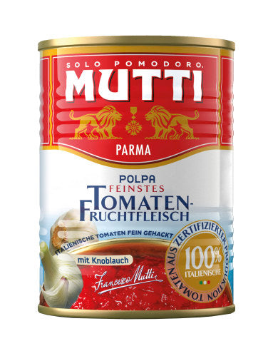 Mutti Polpa Fine mit Knoblauch 400g