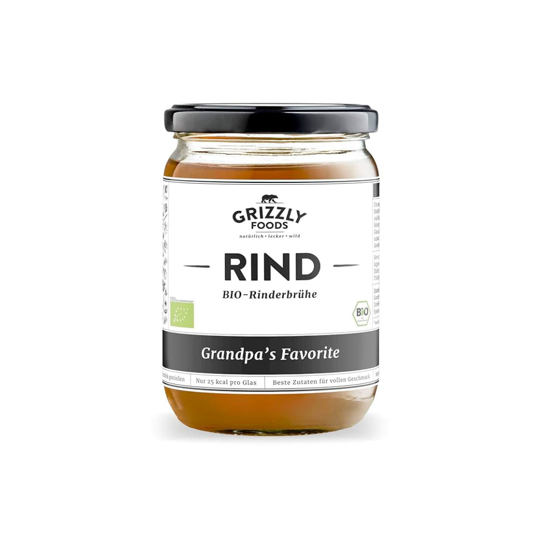 Bio Grizzly Snacks Grandpa's Favorite Rinderbrühe 500ml